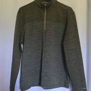 GH Bass & Co Quarter ZIP Shirt Men’s Size M- Green